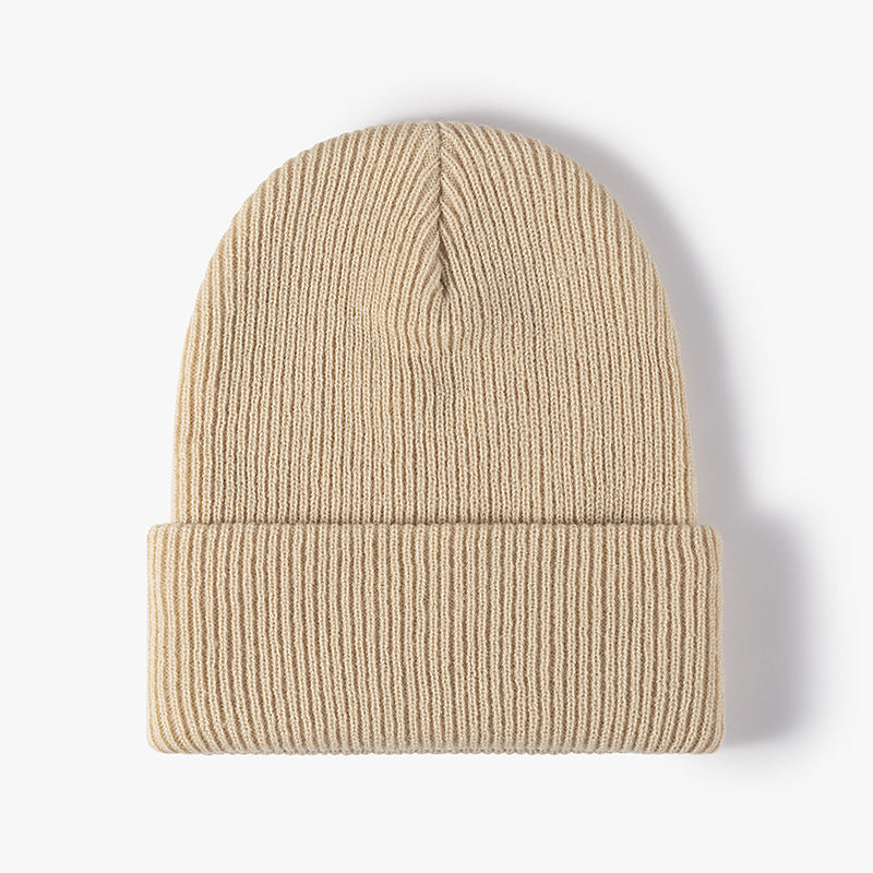 Solid Color Outdoors Thick Knit Beanie