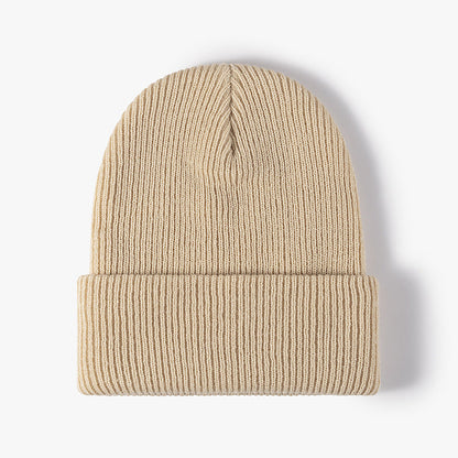 Solid Color Outdoors Thick Knit Beanie