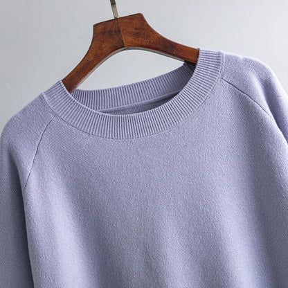 2+ Round Neck Side Split Knit Sets