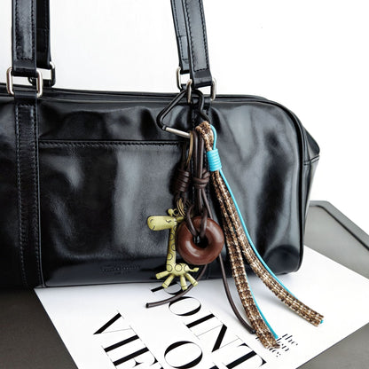 Tassel Braided Rope Keychain Bag Charm