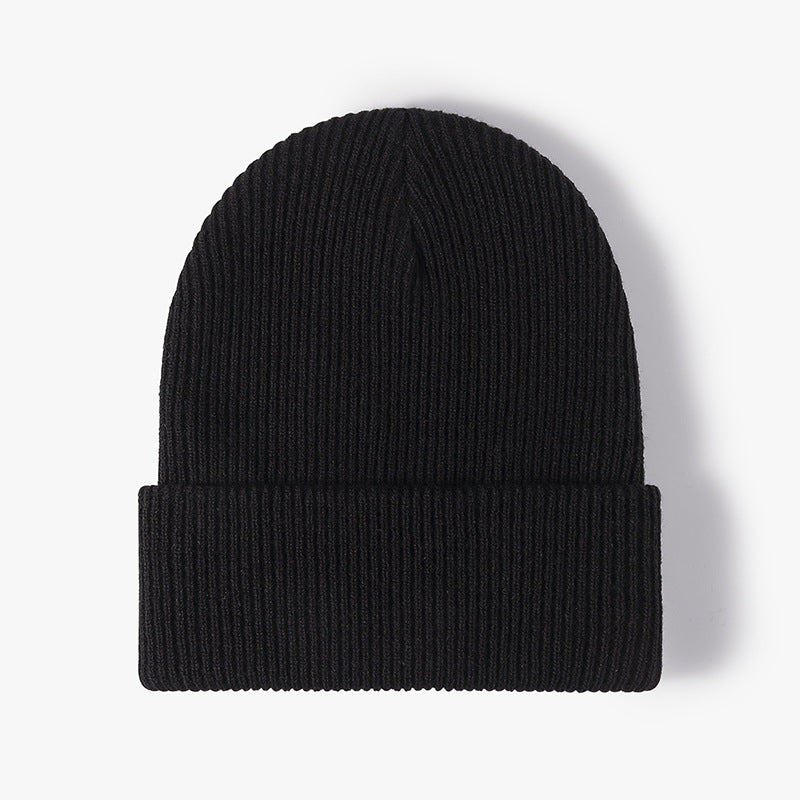 Solid Color Outdoors Thick Knit Beanie