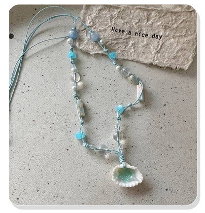 Summer Simple Shell Star Beaded Choker Necklace