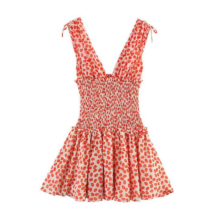 Robe fleurie orange