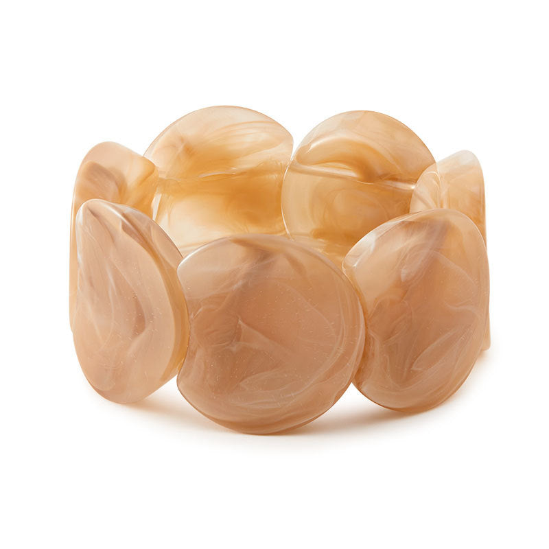 Trendy Irregular Texture Acrylic Bangle Bracelet