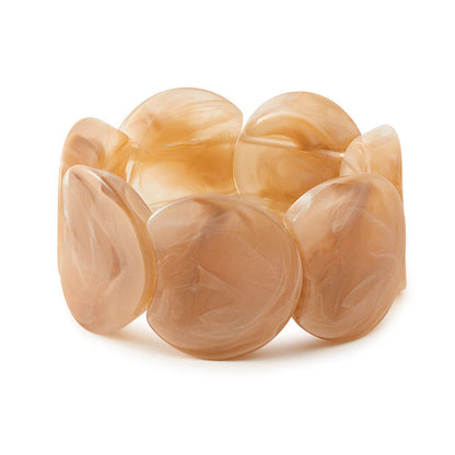 Trendy Irregular Texture Acrylic Bangle Bracelet