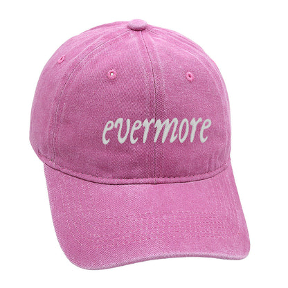 Distressed Letter Embroidered Baseball Caps