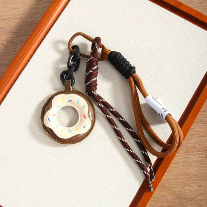 Leather Donut Rope Braided Bag Charms