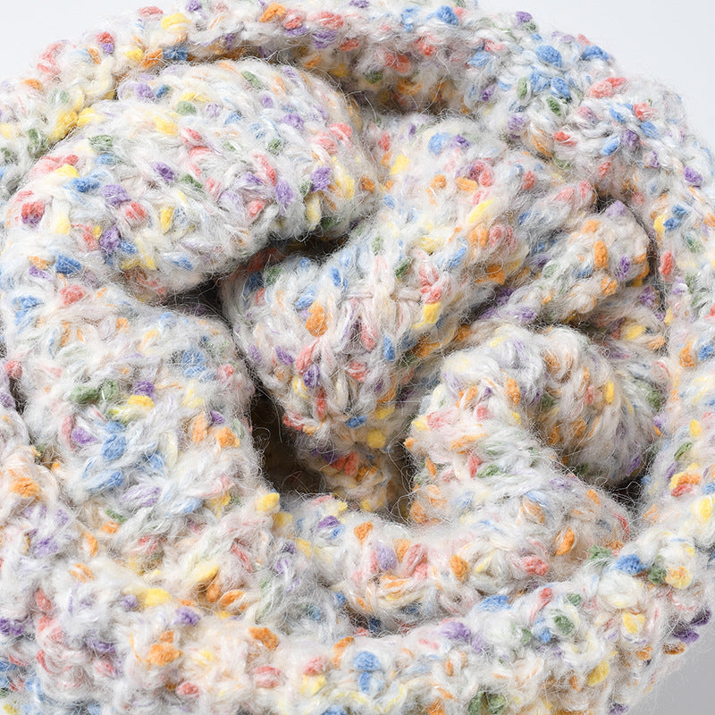 Ribbed Unisex Speckled Knit Beanie Winter Hat