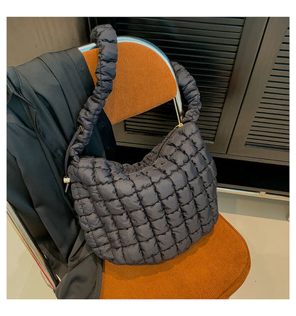 Solid Color Cloud Bag Casual Daily Shoulder Bag