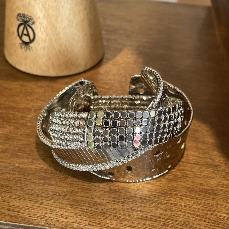 Simple Beads Open Layered Bracelets