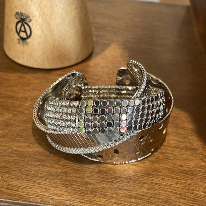 Simple Beads Open Layered Bracelets