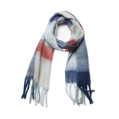 Coloful Plaid Tassel Scarves