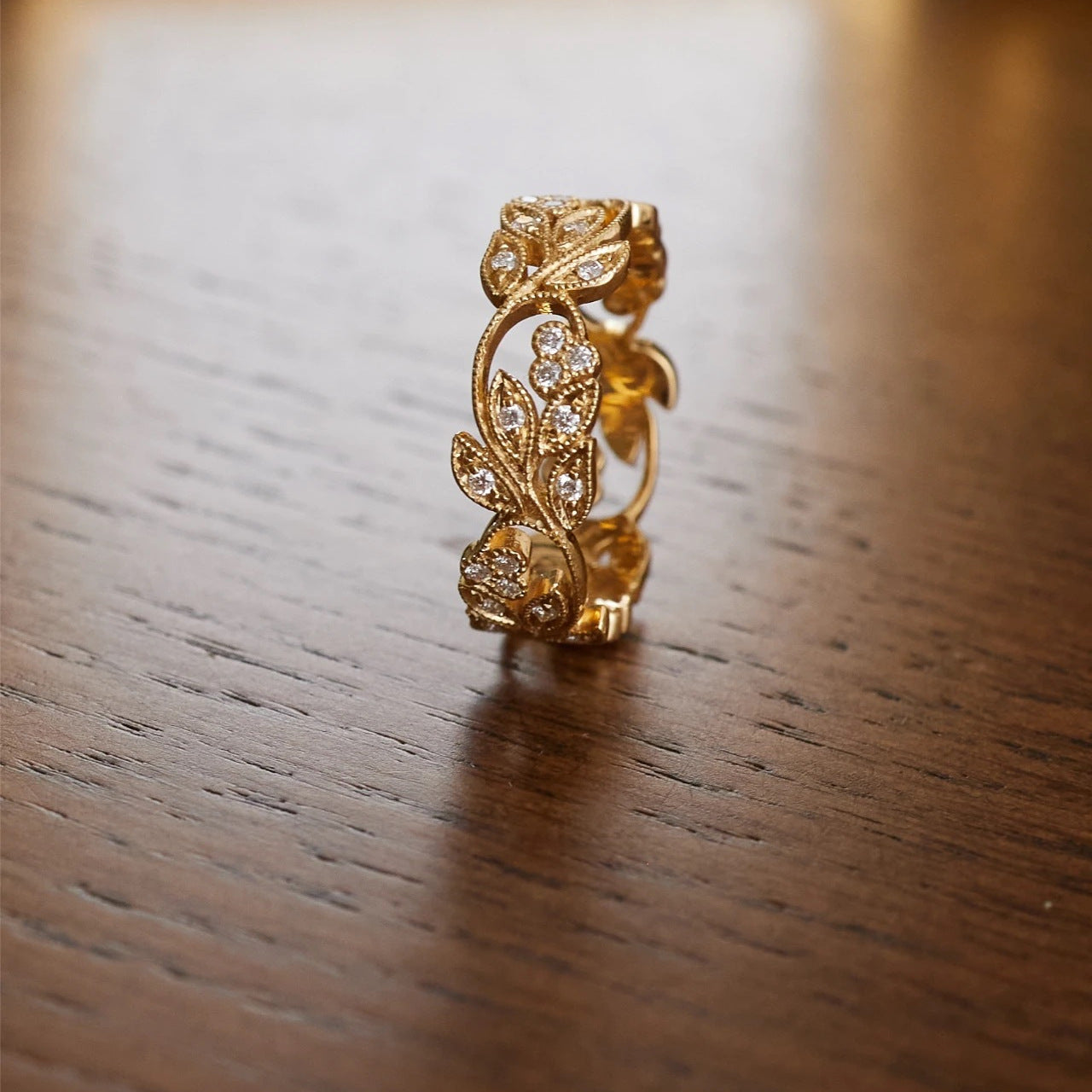 Vintage Rhinestone Lace Hollow Rings