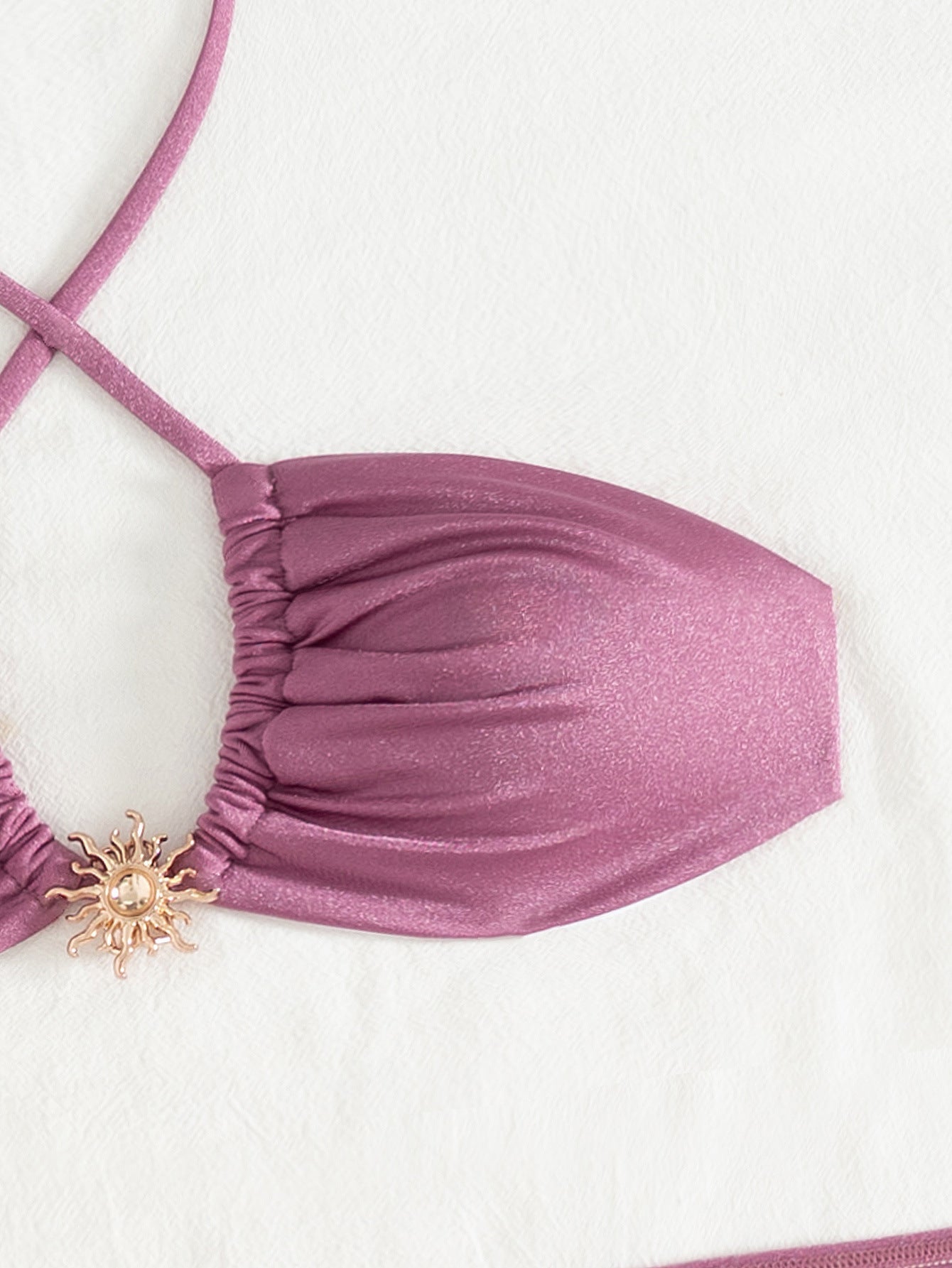 String Halter Bikini Bottom with Cover