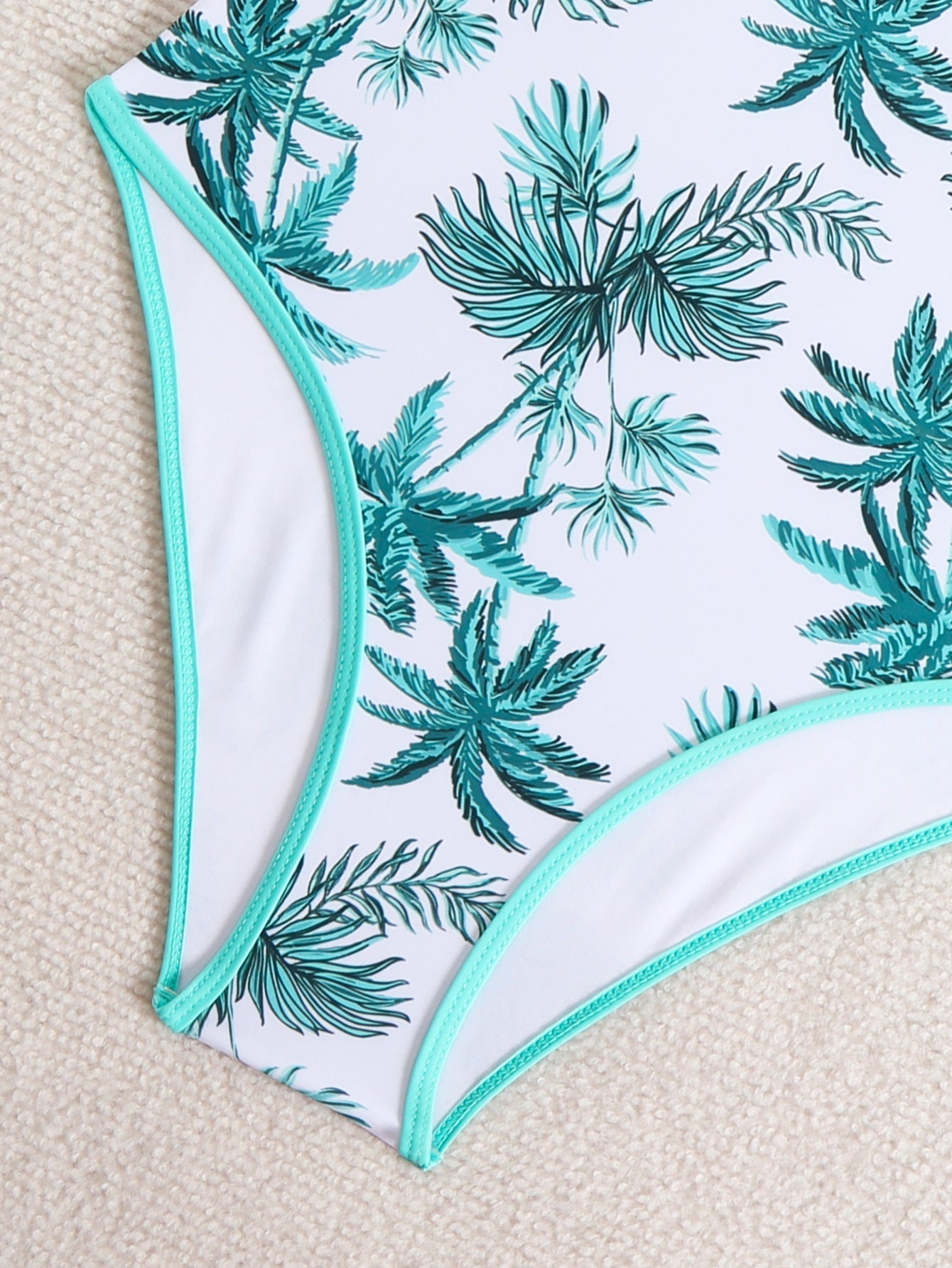 Sexy Floral Ptrint One-Piece Sporty Swimsuit