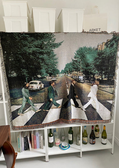 Retro Artistic Beatles Abbey Road Soft Blanket