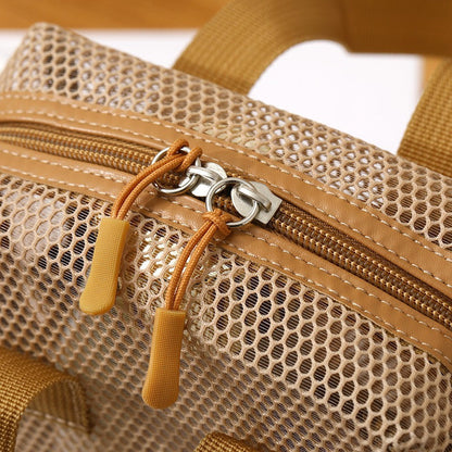 Solid Color Foldable Organizer Tote Bag