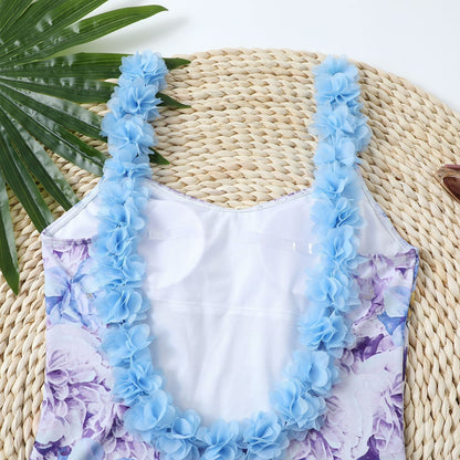 Ruffle Backless Swimwear String Cover