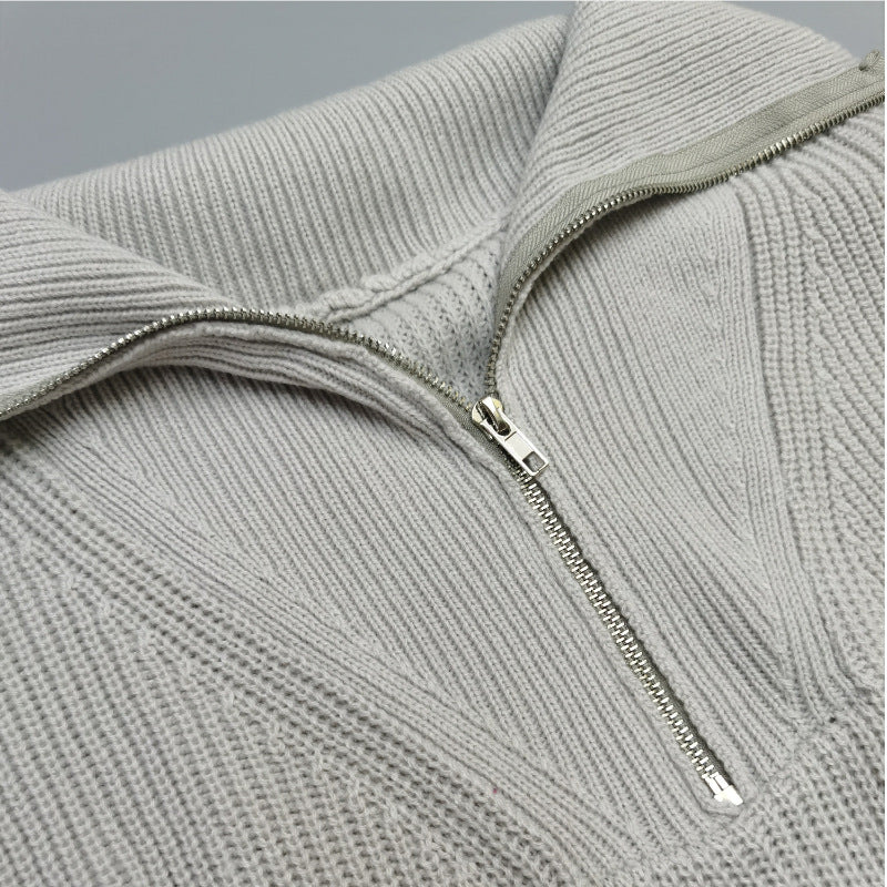 Vintage V-Neck Long Sleeve Knit Sweater