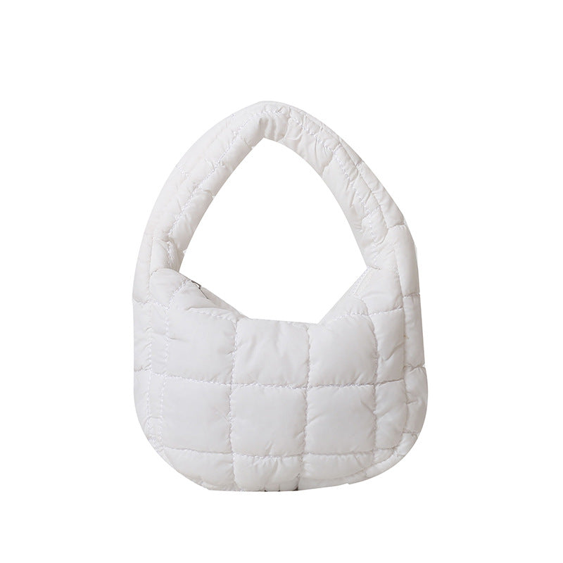 Solid Color Cloud Bag Cute Mini Handbag