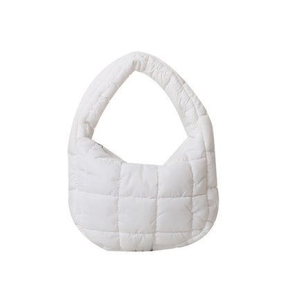 Solid Color Cloud Bag Cute Mini Handbag