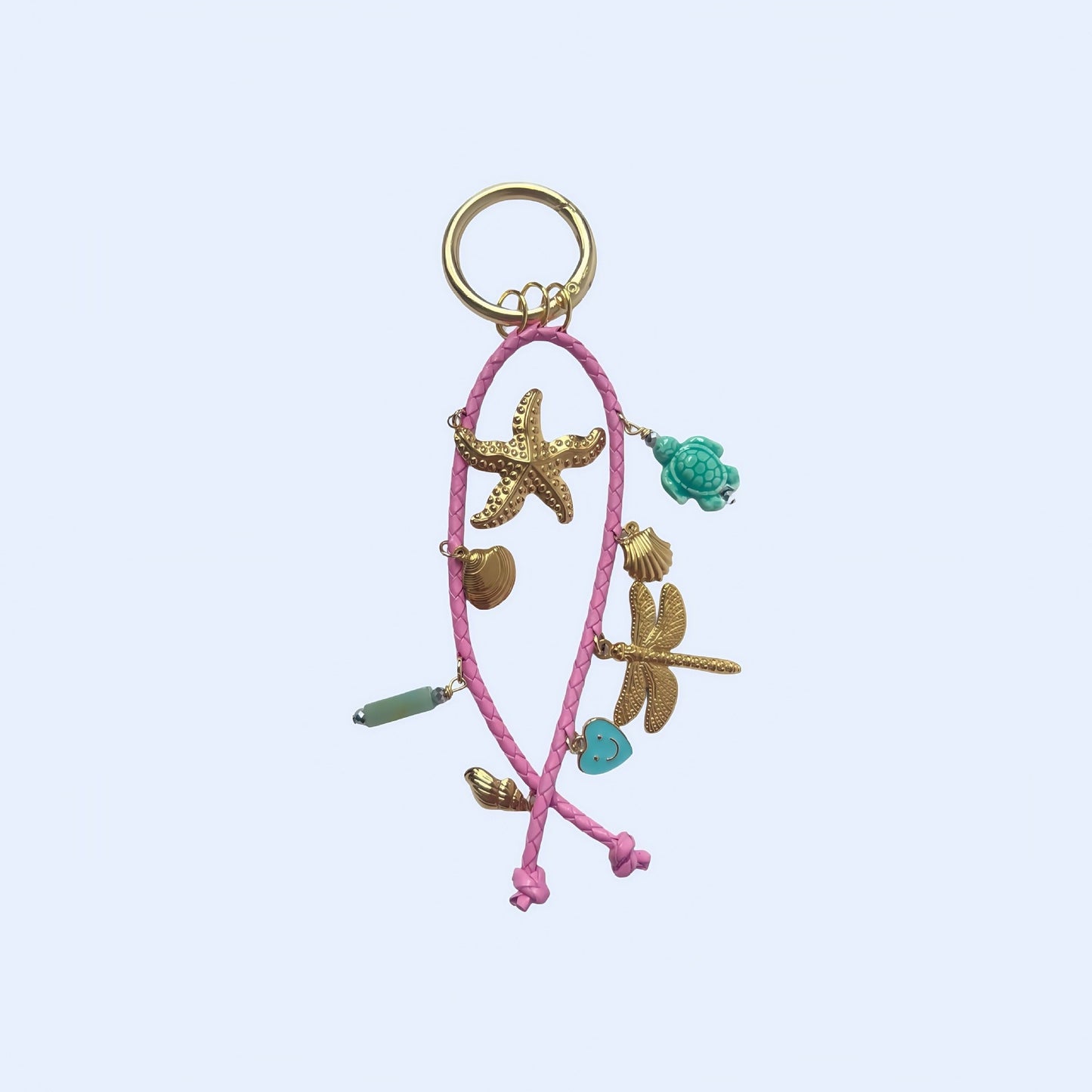 Retro Ocean Pendant Braided Bag Charms