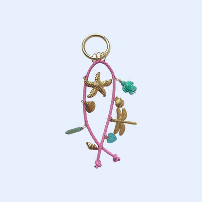 Retro Ocean Pendant Braided Bag Charms