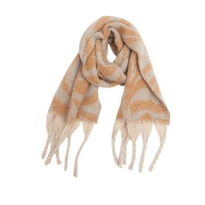 Zebra Print Tassel Scarves