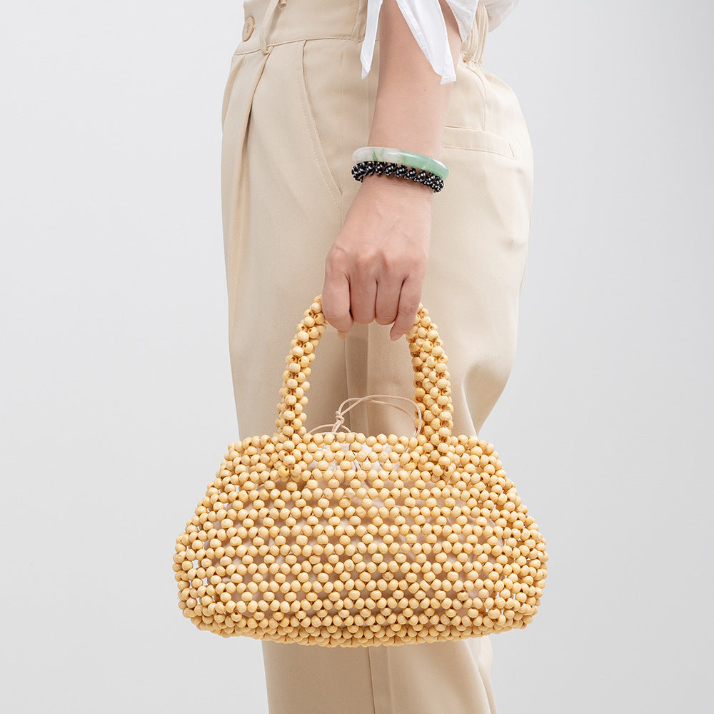 Handmade Wooden Bead Handbags