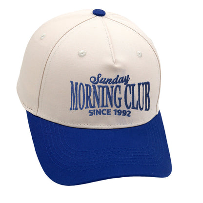 Casual Color Block Letter Embroidered Baseball Cap