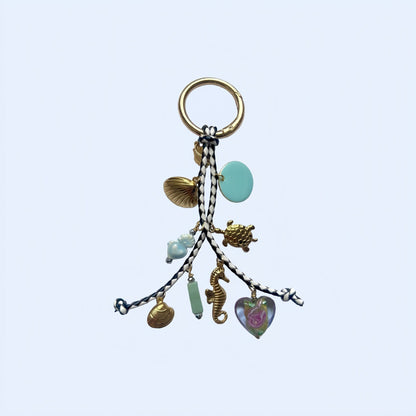Retro Ocean Pendant Braided Bag Charms