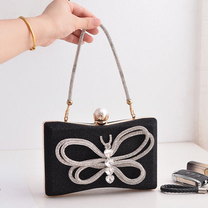 Black Butterfly Elegant Party Handbag
