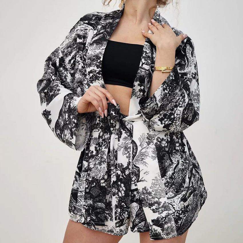 Print Soft Loose Homewear Sets