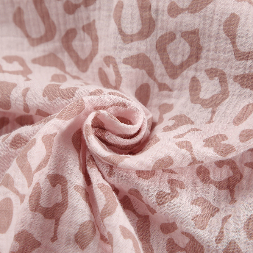 Leopard Print Flounce Homewear Sets