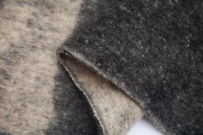 Comtrast Color Tassel Mohair Scarves