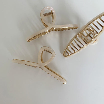 Metal Agate Large Cross Hair Claws