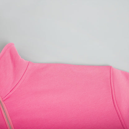 Loose Lapel Zipper Hoodie