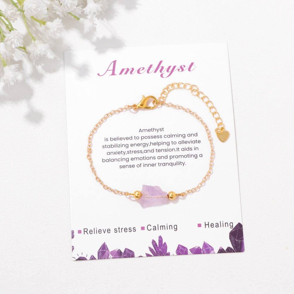 Elegant Irregular Stone Simple Beaded Bracelets