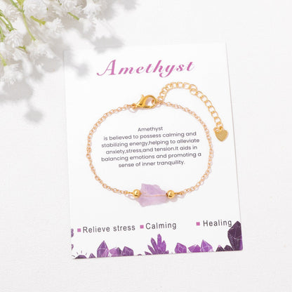 Elegant Irregular Stone Simple Beaded Bracelets