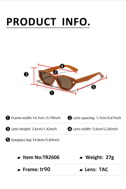 Vintage Cat-Eye Polarized Sunglasses