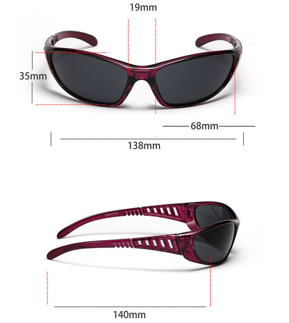 Colourful Hollow-Out Futuristic Sunglasses
