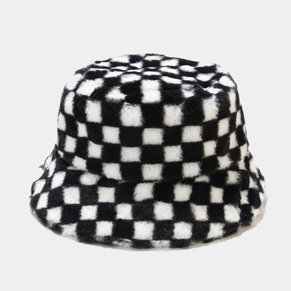 Contrast Color Checker Outdoors Bucket Hats