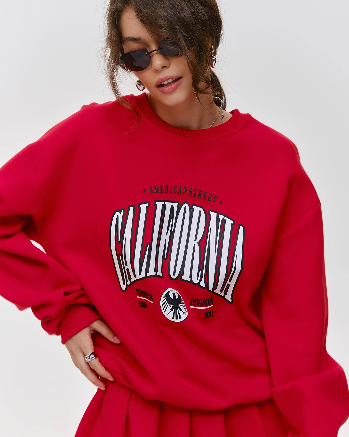 Vintage Loose Casual Print Hoodie