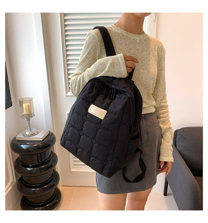 Simple Portable Casual Puffer Backpack