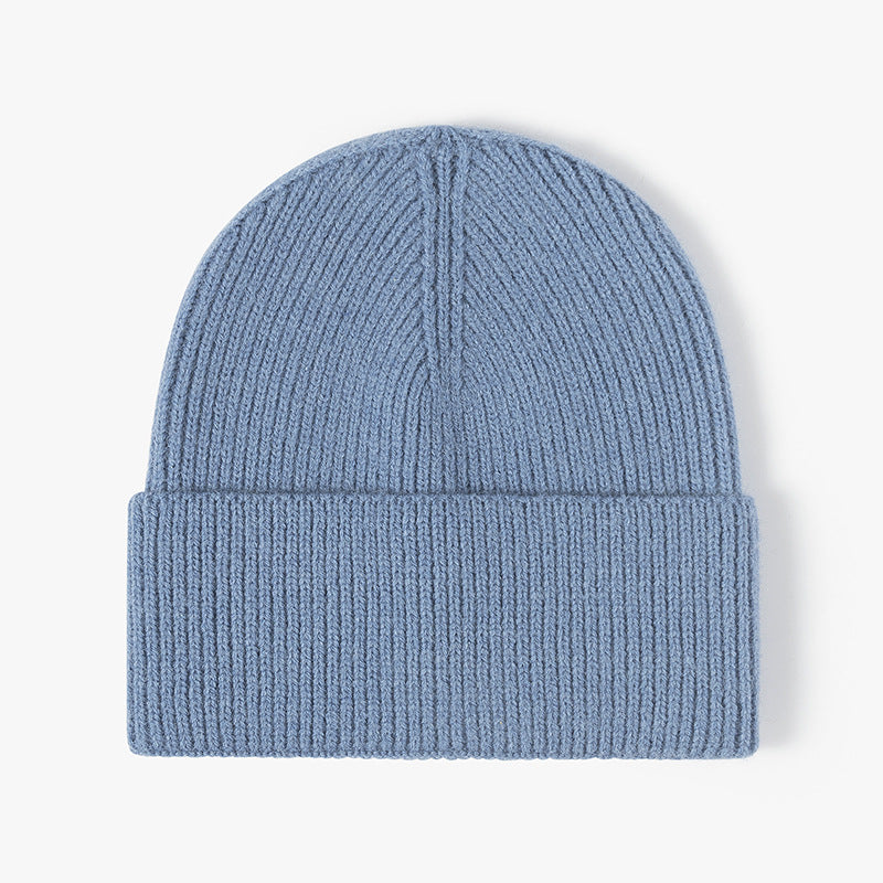 Solid Color Large Size Knit Beanie