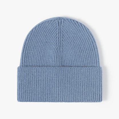 Solid Color Large Size Knit Beanie