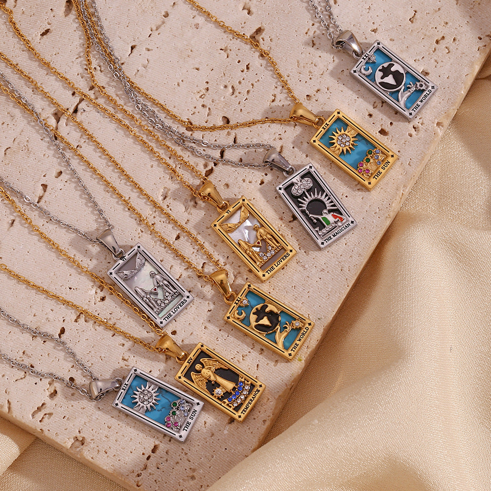 2+ Vintage Zircon Pendant Necklaces