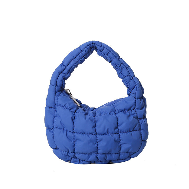 Solid Color Cloud Bag Cute Mini Handbag