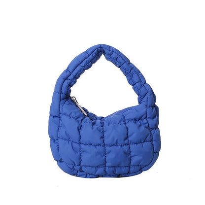 Solid Color Cloud Bag Cute Mini Handbag