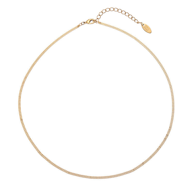 Simple Zircon Layered Beaded Necklaces